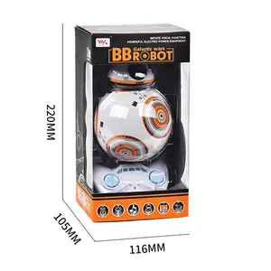 HS 2.4GHz Rolling Walk Remote Control Electric BB Ball Toy Smart Spherical Robots Cozmo Model With Battery Include