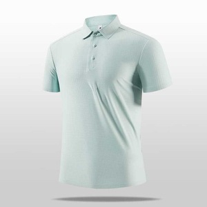 Men's Ice <b>Silk</b> Short Sleeve Polo Shirt Nylon Quick Dry Summer Workwear - Product Image 2