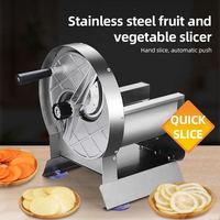 Aardappelchipsnijder Commerciële handmatige elektrische ultradunne aardappelchipsmachine Volautomatische fruit snijmachine Citroensnijder