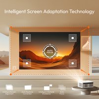 Proyektor Android Pintar BYINTEK U14 Tertutup Rapat Anti Debu Native 1080P 750 ANSI 3D 4K Mendukung Auto Focus WiFi 6 Movie Beamer
