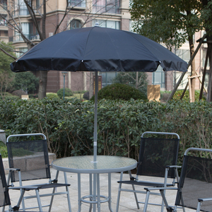 Leisure Modern 6pcs <b>Folding</b> Steel <b>Table</b> Chair Set With Umbrella Outdoor Furniture for Outdoor & Villa Use - Product Image 4