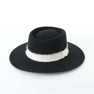 X1267 Sombreros Fedora de Lana Unisex, Sombrero Homburg de Fieltro de Ala Ancha, Gorras de Ala Ancha de Moda para Mujer, Sombrero Fedora de Lana Unisex - Product Image 5