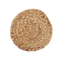 Napperons tissés en paille de gourde naturelle, tapis ronds en jacinthe d'eau, isolation thermique, porte-Pot, sous-verres, accessoires de cuisine