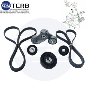 Generatorgordelspannerset Voor Audi Vw Porsche <span class=keywords><strong>3</strong></span>.0T 06m903133ac 06m903315e 06m903341f 9a726093806 06m903137aa 06m260849l - Product Image 2