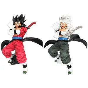 24.5cm Animes Japanese Character Action Figure Car Home Ornaments Dragonballs Handicraft Red Gt Super Five Vegetto Anime Figure