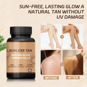 Capsules de bronzage sans soleil OEM ODM à marque privée, compléments alimentaires, mélange de caroténoïdes pour un bronzage sans soleil pour une peau éclatante - Product Image 2
