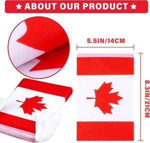 Bandera Canadiense con Diseño de Hoja de Arce, Doble Cara, Poliéster, Plegable, 33 pies, 30 Banderas para el Día de Canadá y <span class=keywords><strong>Festivales</strong></span> Patrióticos - Product Image 3