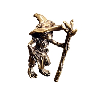 Figurine de <span class=keywords><strong>grenouille</strong></span> vintage en laiton pur, décoration intérieure de voiture, artisanat créatif, figurine de bureau - Product Image 2
