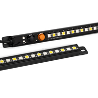 Lampe de camping LED extérieure DC12V 60cm à longueur personnalisable, bande lumineuse en aluminium bicolore, blanc ambre, dimmable, 4x4, IP67, RoHS, CE