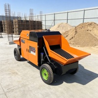 Pompe à béton compacte diesel modèle 10 à fonctionnement simple pour le transport de ciment sur les projets de construction agricole