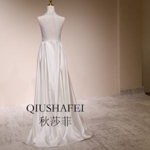 Robe <span class=keywords><strong>de</strong></span> <span class=keywords><strong>mariée</strong></span> <span class=keywords><strong>de</strong></span> maternité en satin blanc sirène 2026, robe <span class=keywords><strong>de</strong></span> bal en dentelle, décorée <span class=keywords><strong>de</strong></span> cristaux et <span class=keywords><strong>de</strong></span> perles, taille plus, rehausse <span class=keywords><strong>la</strong></span> silhouette <span class=keywords><strong>de</strong></span> <span class=keywords><strong>la</strong></span> mère <span class=keywords><strong>de</strong></span> <span class=keywords><strong>la</strong></span> <span class=keywords><strong>mariée</strong></span> - Product Image 5