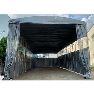 Tente coulissante commerciale - Tente pare-soleil mobile pliable - Parasol extensible Convient aux entrepôts et aux garages - Product Image 3