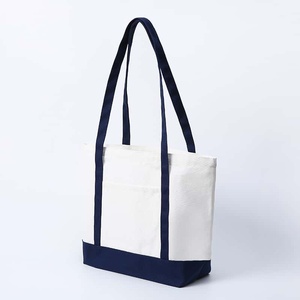 Sac fourre-tout en toile grande capacité, résistant à l'eau, ouverture supérieure, minimaliste, pour le voyage et le rangement, vente en gros - Product Image 5
