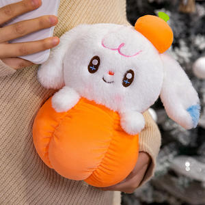 Jouets en peluche mignons d'Halloween : Citrouille, Panda et Lapin à presser - Product Image 2