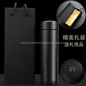 Executive Business Promotional Gift Set Stainless Steel Electronic Water Bottle Temperature Display Custom Logo Silk Screen - Product Image 3