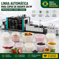 Machine thermoformeuse automatique PP pour gobelets à yaourt, ligne de production de gobelets en plastique de qualité alimentaire