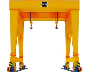 Système de pont roulant en acier réglable, conception portable, montage facile pour un levage en hauteur sécurisé, roulement central pour utilisation en extérieur - Product Image 1
