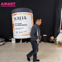 Costume gonflable en forme de canette pour promotions en magasin, costume publicitaire gonflable personnalisé en forme de bouteille pour défilés