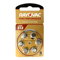 Batterie Rayovac 312 Zinc Air Cic BTE ITE RIE de haute qualité, longue durée de vie, décharge longue durée pour le confort et la commodité