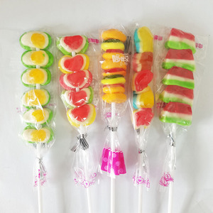 Nouveauté : Bonbons gélifiés Halal en forme de hamburger, saveur fruitée sucrée et acidulée, bonbons mous en forme de burger, sucettes gélifiées - Product Image 3
