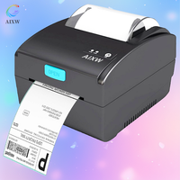 Impresora de Etiquetas Térmicas de Escritorio AIXW de 80 mm, Impresora de Etiquetas de Códigos de Barras de la Marca AIXW, Imprime Etiquetas de Paquetes