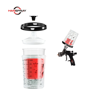专业环保 HANSPRAY 塑料一次性油漆搅拌杯，带隔层，用于汽车油漆搅拌 - Product Image 5