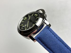 Pa-ner-ai thương hiệu nổi tiếng cổ điển lu-pam777 màu xanh khâu đơn giản sang trọng cơ khí chuyển động ban đêm ánh sáng đôi đồng hồ nam - Product Image 4