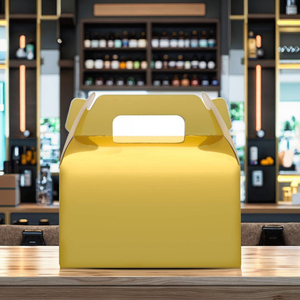 Maßgefertigte Lebensmittel-Papierbox Kompostierbare Kinder-Geburtstagsparty Öko-Verpackung Giebelbox Spielzeug Keks Snack Mädchen Geschenk Hochzeit Süßigkeiten Prägung - Product Image 6