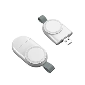 USB מגנטי טעינה מהירה אלחוטית USB עבור סדרה שעון אפל 7 6 5 4 3 2