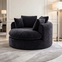 Canapé nuage double couche monoplace, fauteuil-lit compressé sous vide, mobilier confortable polyvalent pour salon
