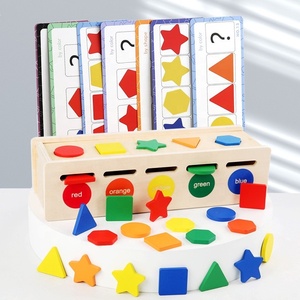 Children <strong>Colour</strong> <strong>Sorting</strong> Box Baby Shape Matching Wooden <strong>Toys</strong> - Product Image 3