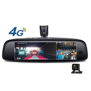 4G WiFi 7.84 "FHD 1080P kaca spion braket khusus Auto DashCam 3 kamera 2 + 32GB Android 5.1 ADAS DVR mobil untuk kamera dasbor taksi
