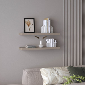Ecco 31.5 Inch Wide Floating <b>Shelves</b> Set Of 2 <b>Wall</b> Decor For Bedroom Bathroom Storage Book <b>Shelves</b> - Product Image 1