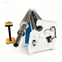 Cintreuse manuelle asymétrique à 3 rouleaux Small Power W11F 3*1000 avec formage des extrémités pour le formage de tubes en acier au carbone de haute précision