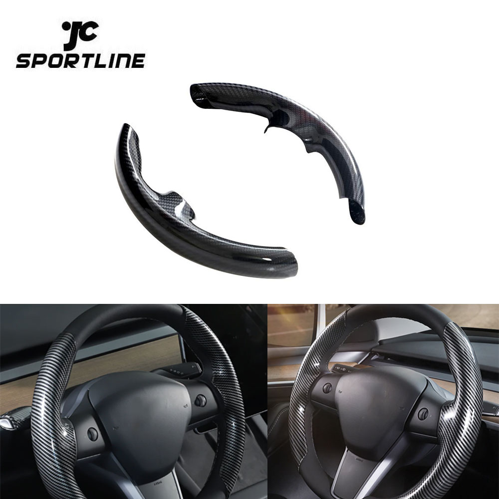 Углеродная модель Y накладка на руль для Tesla Model Y Electric Performance Sedan 4-дверный 20-23