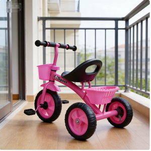 Tricycles pour enfants à pédales, disponibles pour l'extérieur et l'intérieur, avec paniers et compartiments de rangement pour bébés - Product Image 5