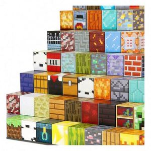 TOYSRUNNER MC25129 Forest Theme <b>Magnetic</b> Building <b>Cubes</b> STEM Educational Sensory Plastic Construction Learning Blocks Creative - Product Image 2