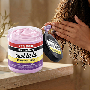 Crema Definidora de Rizos Shea Butter & Olive Oil Curl La La 18oz, Crema Capilar Ligera, Acondicionador Natural para Rizos - Product Image 6