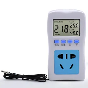 XH-W2300 Digital Termostat LCD Pengatur Waktu, Soket Pengatur Suhu Intermiten Presisi Tinggi 0.1