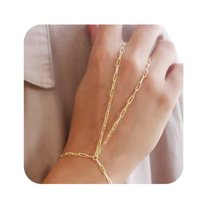 Anillo <span class=keywords><strong>de</strong></span> cadena con clip, cadena <span class=keywords><strong>de</strong></span> dedo, anillo <span class=keywords><strong>de</strong></span> joyería <span class=keywords><strong>de</strong></span> acero inoxidable, pulsera, cadena <span class=keywords><strong>de</strong></span> <span class=keywords><strong>mano</strong></span>, joyería <span class=keywords><strong>de</strong></span> dedo que no se deslustra <span class=keywords><strong>para</strong></span> <span class=keywords><strong>mujer</strong></span> - Product Image 5