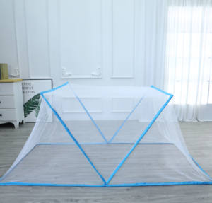 Mosquitera y dosel de cama plegable de poliéster 100% con logotipo personalizado, bolsa de transporte completa, funda de cama para bebés y adultos, diseño Circular - Product Image 2