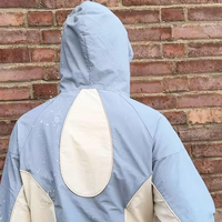 Survêtements en nylon personnalisés OEM, veste zippée, pantalon de survêtement, ensembles de jogging, survêtement en nylon patchwork pour hommes