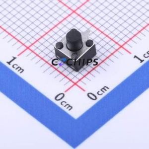 TS-1091C-A4B3-D2 Tactile Switch SMD Switch Single Pole Single Throw Round Button 2.5N Horizontal Mount - Product Image 1