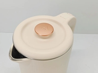 Bouilloire électrique sans fil de 1,7 litre, prix d'usine, noir et gris, acier inoxydable et plastique, pour faire bouillir de l'eau en extérieur
