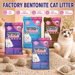 Arena para Gatos de Bentonita de Marca Privada OEM, Baja en Polvo, para Venta al por Mayor en Tiendas de Mascotas - Product Image 1
