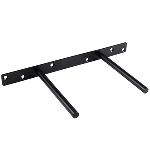 Haidibosi Concealed <b>Shelf</b> Support Double T <b>Black</b> Iron <b>Bracket</b> For <b>Shelves</b> Durable Partition Hardware - Product Image 5