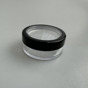 Oferta de bajo precio: Tarro de lujo transparente de plástico con purpurina para sombra de ojos en polvo suelto, con tapa de ventana. - Product Image 6