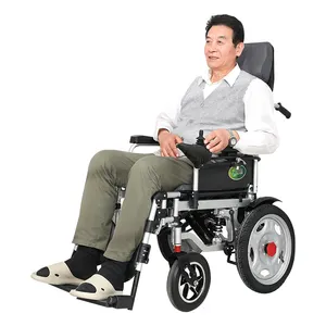 Nuovo arrivo ospedale anziani paralisi cerebrale sedia a rotelle elettrica pieghevole manuale regolabile in altezza per 200Kg
