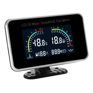 4 Trong 1 LCD Đo Áp Suất Dầu Meter + Nhiệt Độ Nước + Mức Nhiên Liệu Đo + Điện Áp Với Cảm Biến Cho Phổ Xe Xe Tải 12V 24V - Product Image 6