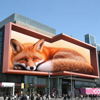 Écran LED 3D Extérieur à Vision Directe 1000 x 1000 mm P6 P8 P10 Économe en Énergie Accès Frontal IP65 pour Publicité Extérieure de Centres Commerciaux et Façades de Magasins